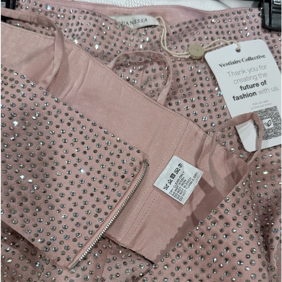 Rhinestone Pants and Matching Top Set by Raisa Vanessa originally over $2k!! - Picture 3 of 13